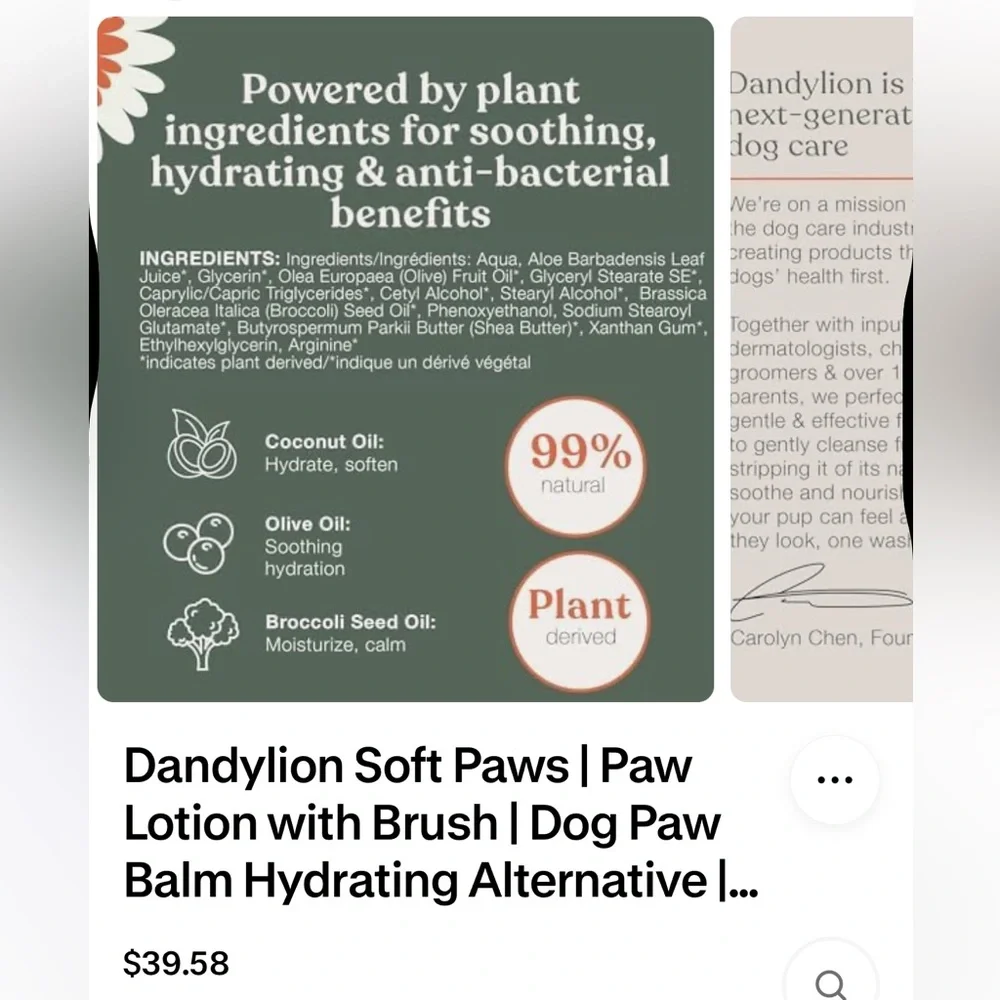 Soft Paws Hydrating Paw Lotion - Green